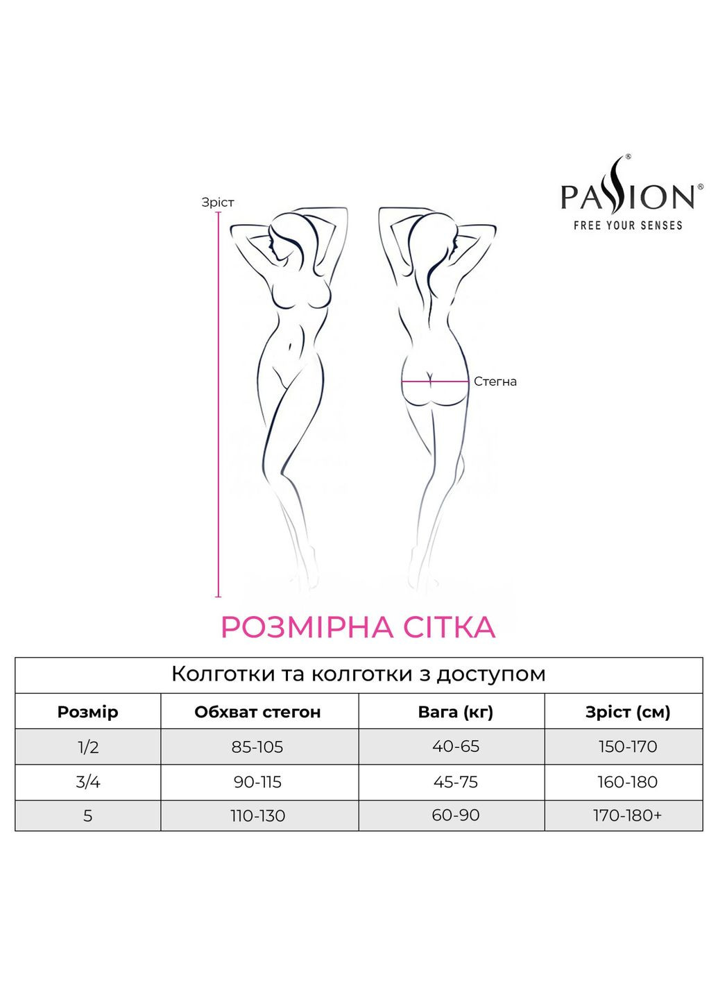 Еротичні колготки TIOPEN 006 3/4 (30 den), white, з вирізом, імітація трусиків Passion (370777271)