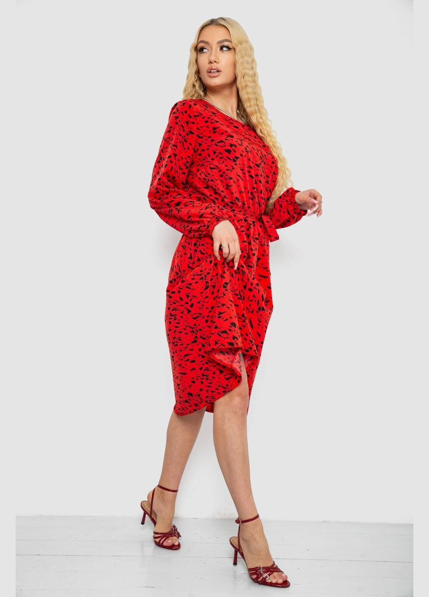 Комбинированное повседневный платье с принтом софт, 214r0226-8 Ager