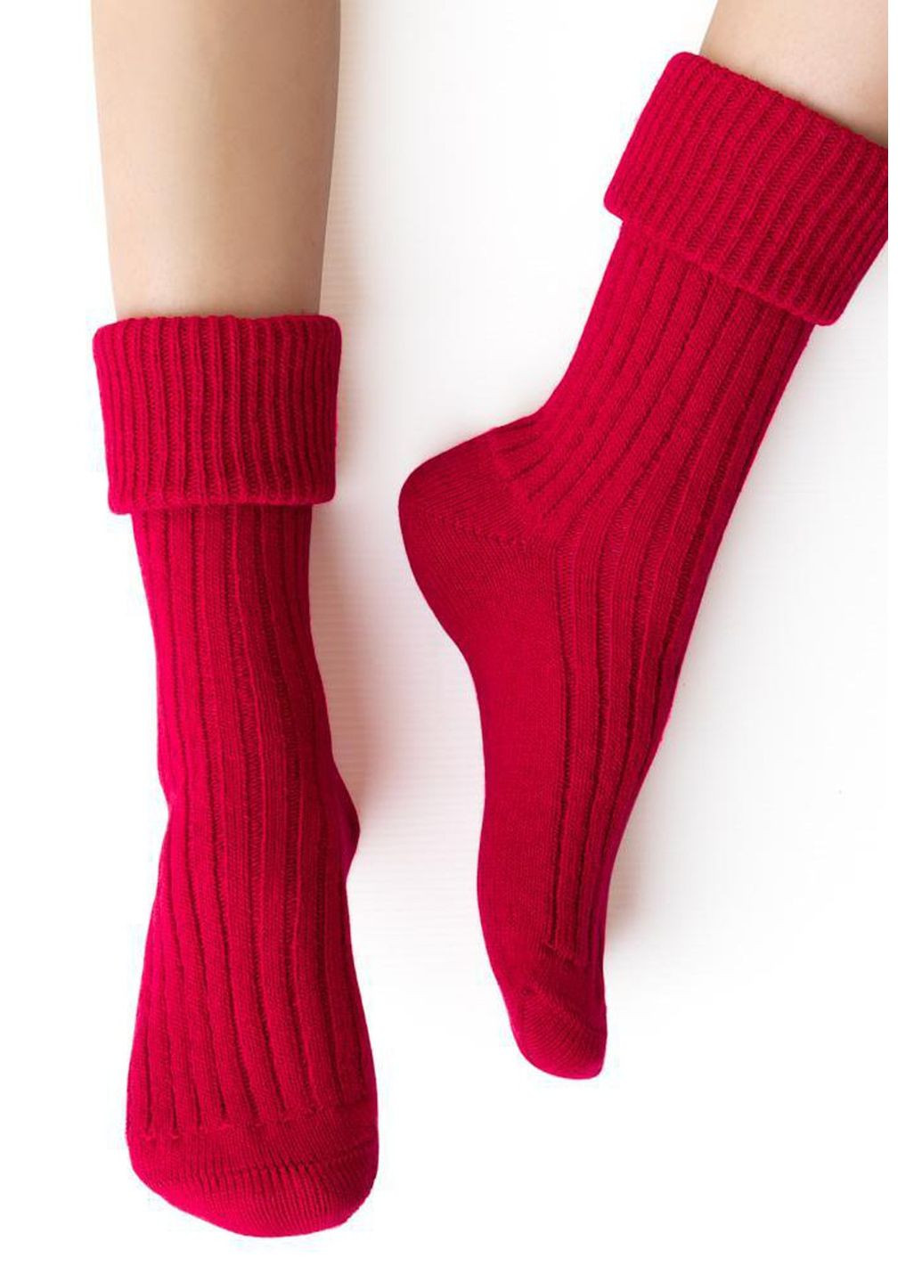 Бордовые носки теплые с шерстью 067 sleeping socks Steven (349500172)