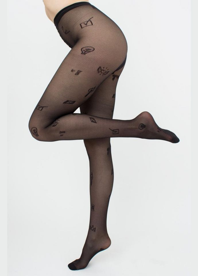 Колготки жіночі тонкі фантазійні з малюнками INFLUENCE №1 40 den Giulia INFLUENCE 1 (297927079)