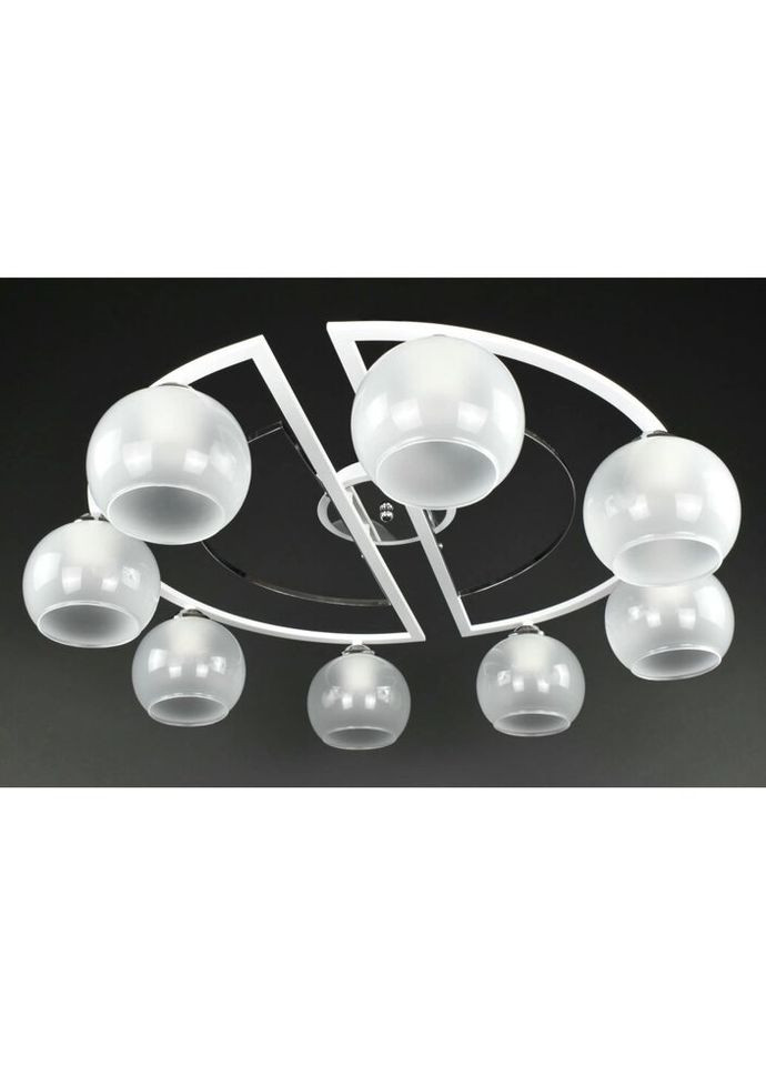 Люстра потолочная на 8 лампочек 27416 Белый 19х75х75 см. Sunnysky (335975612)