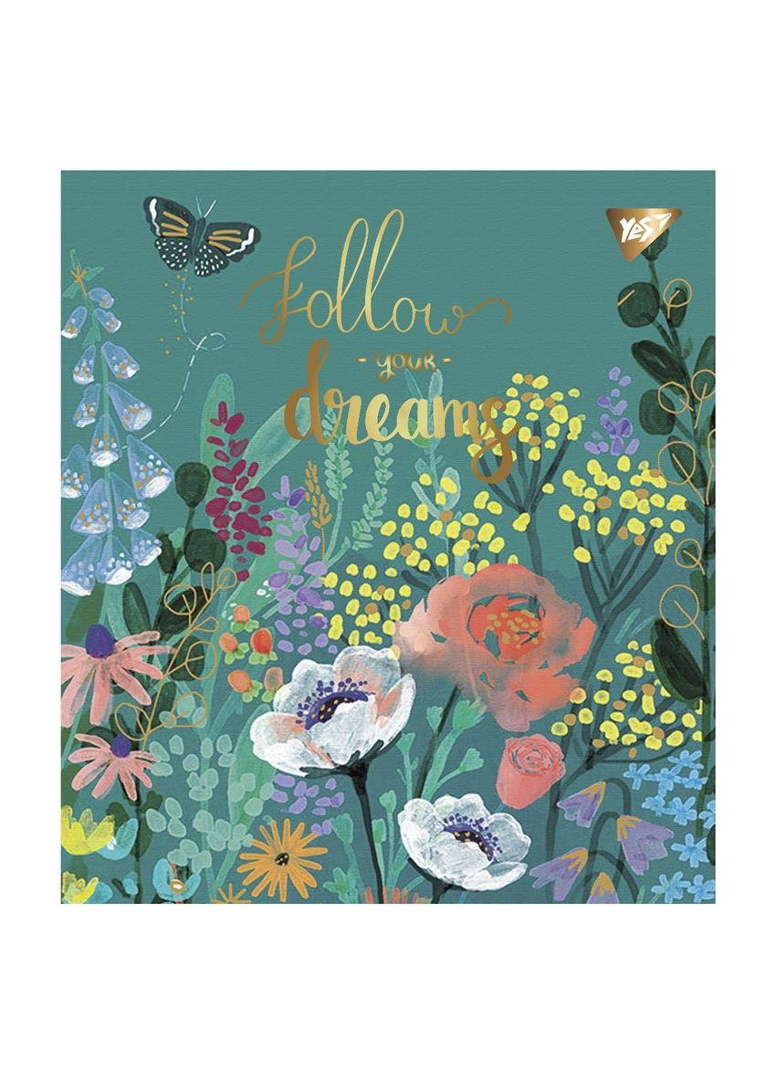 Набор тетрадей Follow your dreams Pantone Gold А5 в клетку 48 листов 5 шт. () Yes 766872 (337471606)