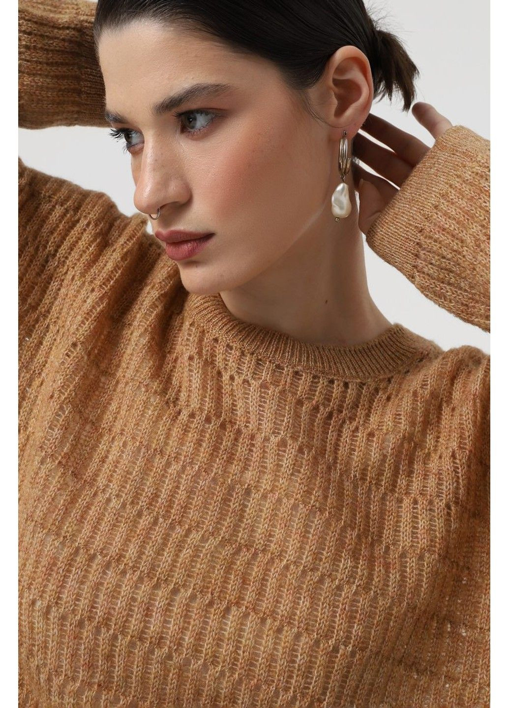 Песочный демисезонный джемпер jw957 Sewel