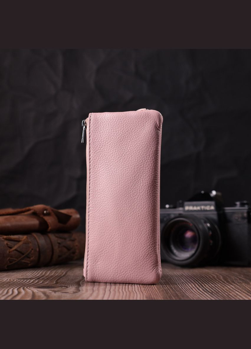 Стильна ключниця ніжного кольору з натуральної шкіри рожевий 22510 st leather (362417530)
