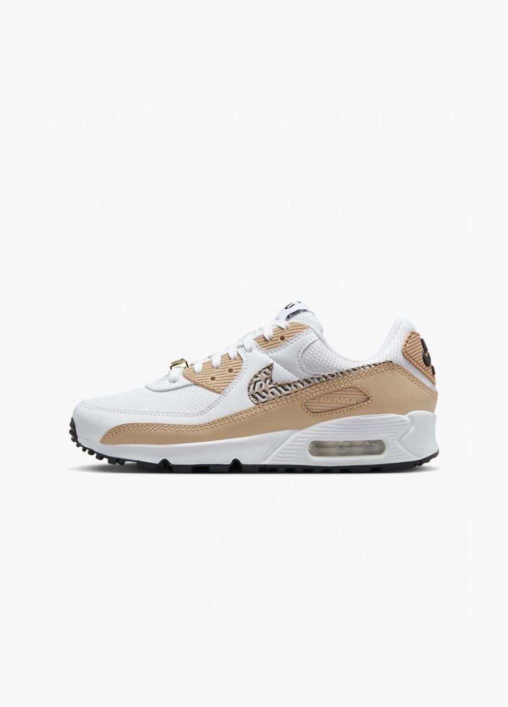 Кроссовки женские Air Max 90 White/Brown FB2617-100 Nike белые (335013317)