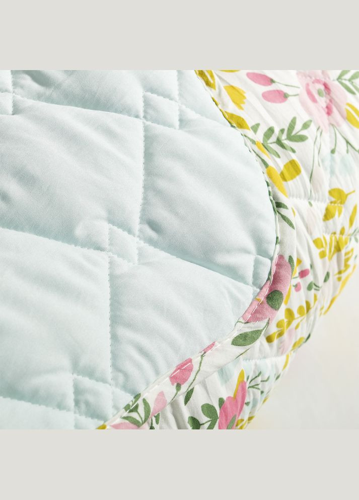 Покривало на ліжко двоспальне 210х240 см стьобане двостороннє якісна стібка мікрофібра IDEIA (321990678)