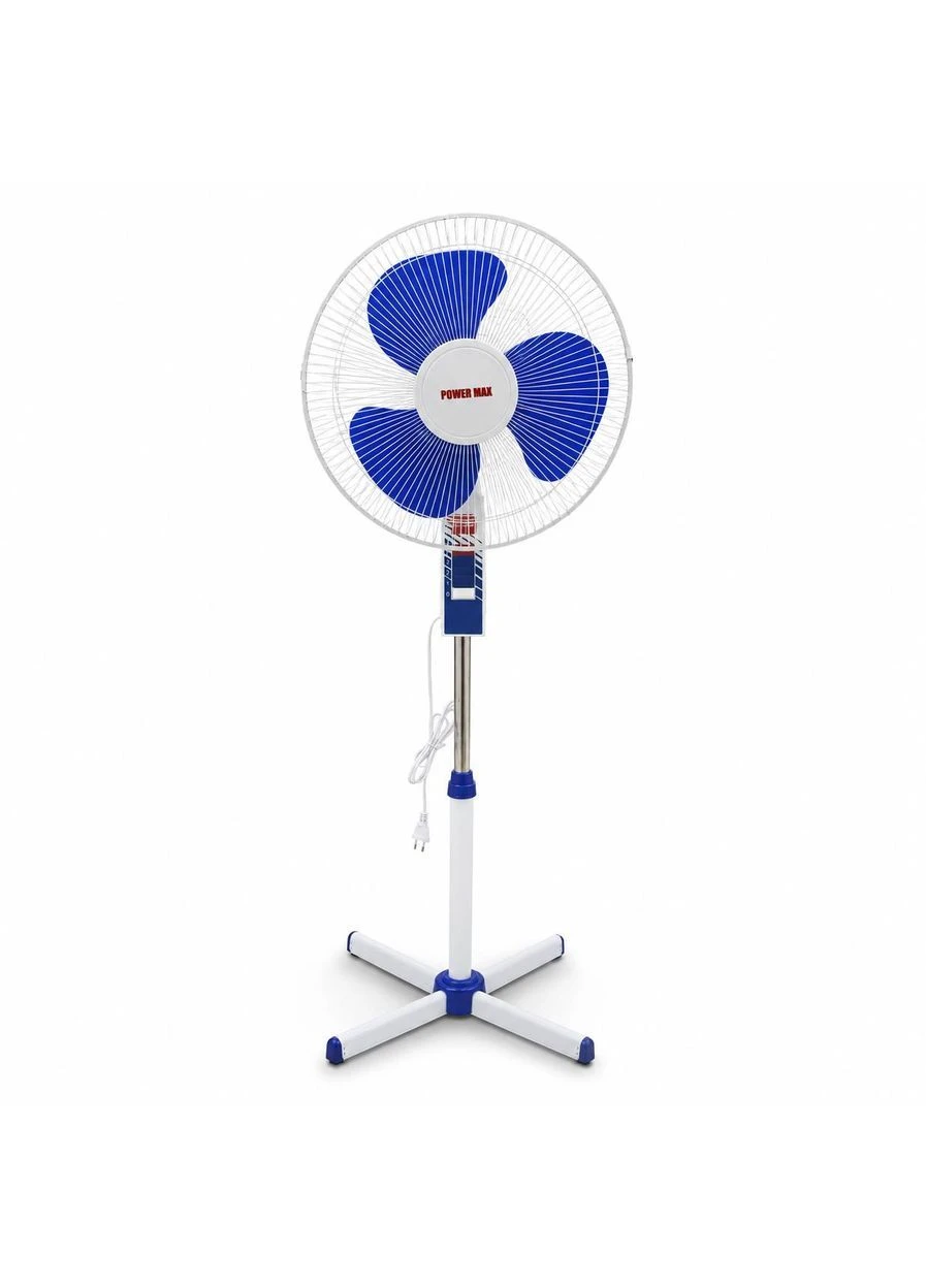 Напольный вентилятор Power Max FS40-5 16" White/Blue 40 Вт 3 скорости Бело-синий (M1116) No Brand (401655815)