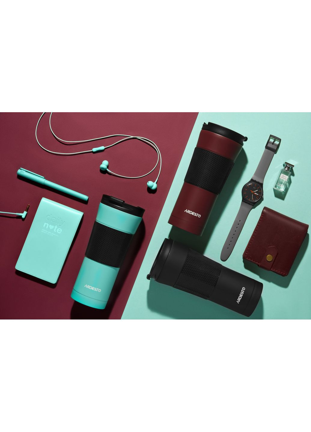 Термокухоль To Go, 450мл, нержавіюча сталь, блакитний Ardesto (362346741)