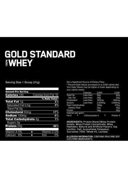 Протеїн 100% Whey Gold Standard 2270 г 72 servings Strawberry Optimum Nutrition (387630709)