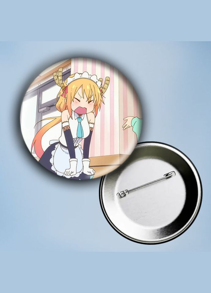 Значок на булавке Аниме Дракон-горничная Кобаяши #13 металлический 56 мм No Brand (304508115)