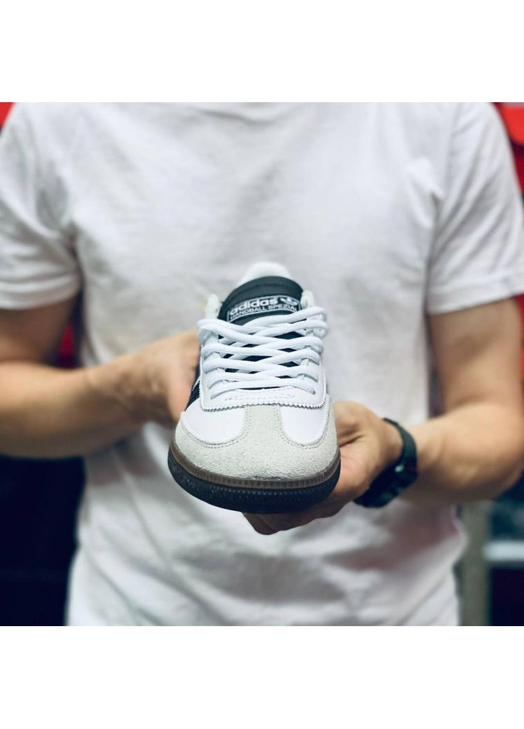 Білі Осінні кросівки чоловічі adidas spezial handball dark blue адідас спеціал No Brand