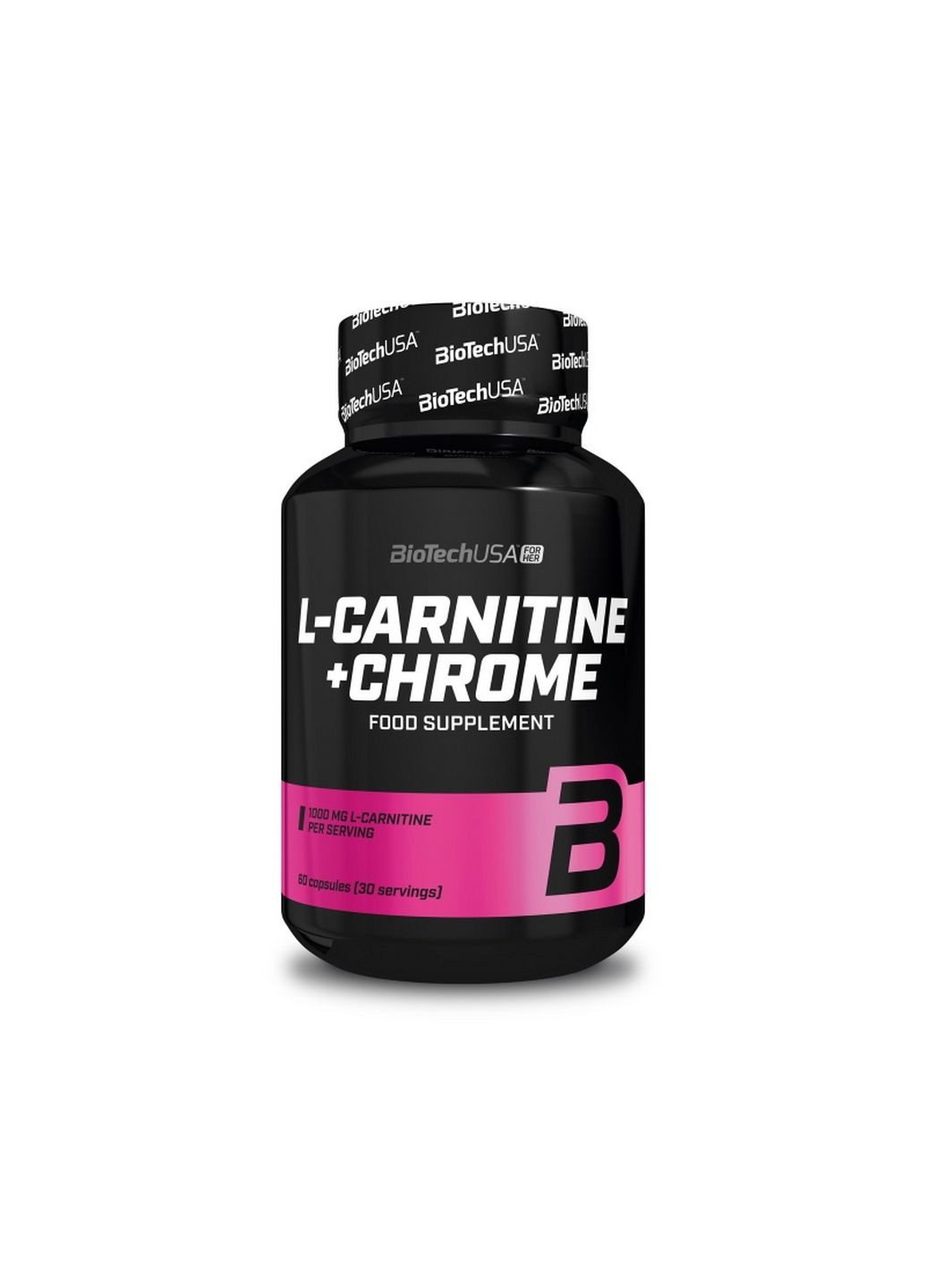 Жироспалювач L-Carnitine + Chrome, 60 капсул Biotech (296260422)