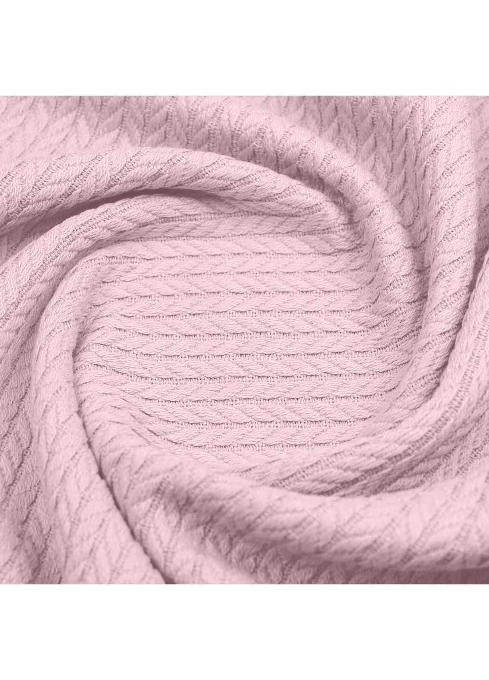 Плед покрывало косичка 240х260 Blush Knitted Braid (4822052245552) Cosas (392832144)