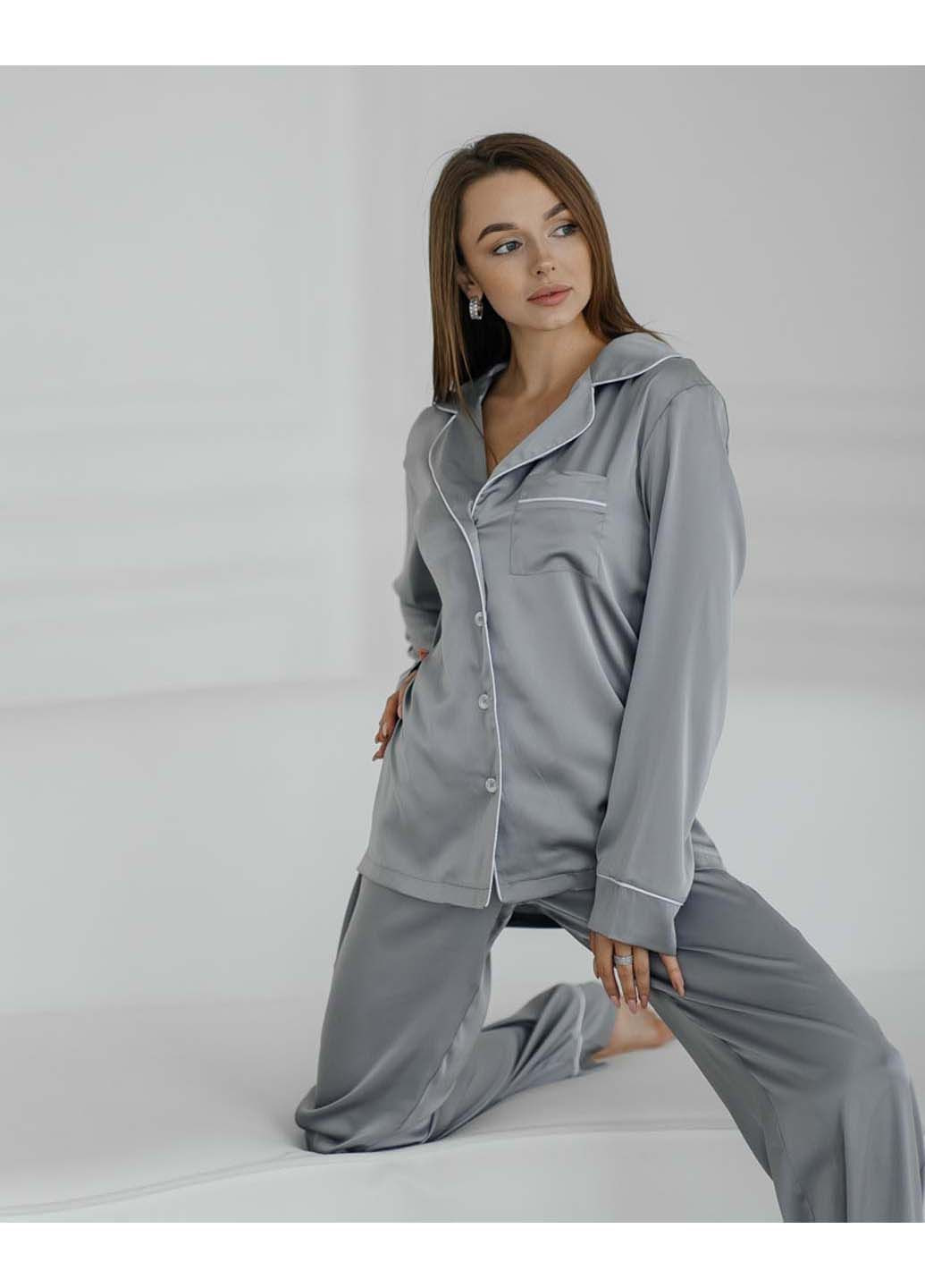 Серая всесезон пижама Модельєр