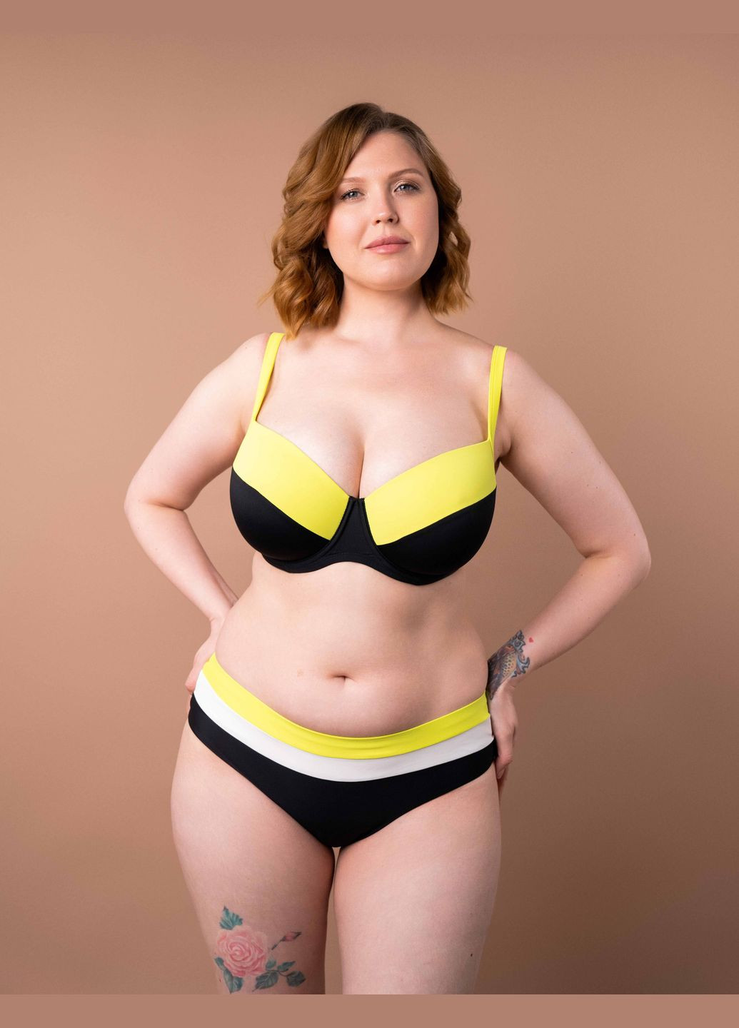 Купальні трусики Сліп з високою талією SO246722 кольоровий Brabrabra Яскраве життя (316703368)