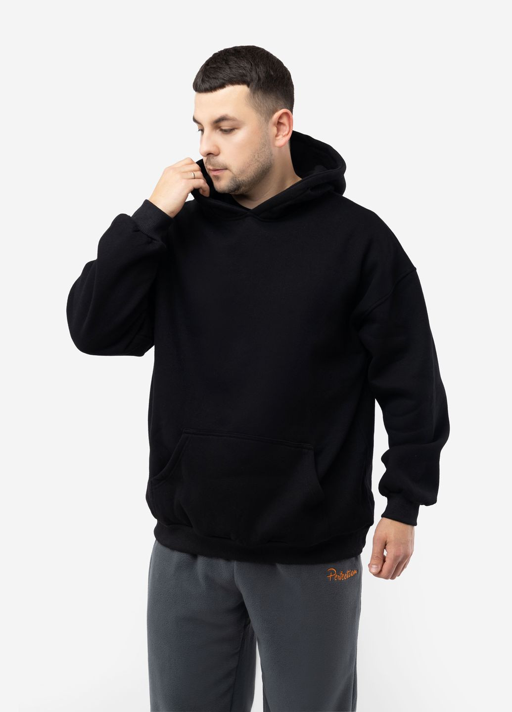Чоловічий худі колір чорний CB-00224105 LAGODOMEE (309014252)