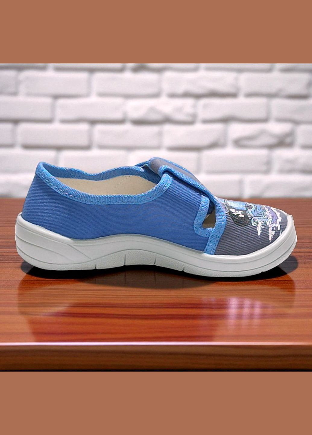 Ортопедические тапочки на липучке для мальчика сменная обувь в садик Валді Waldi (340269052)