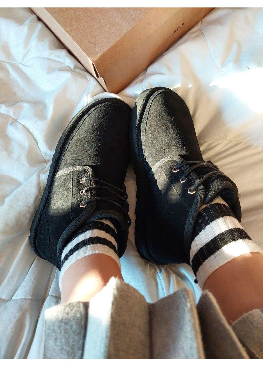 Жіночі Уггі UGG Neumel Black (Замша) (366321012)
