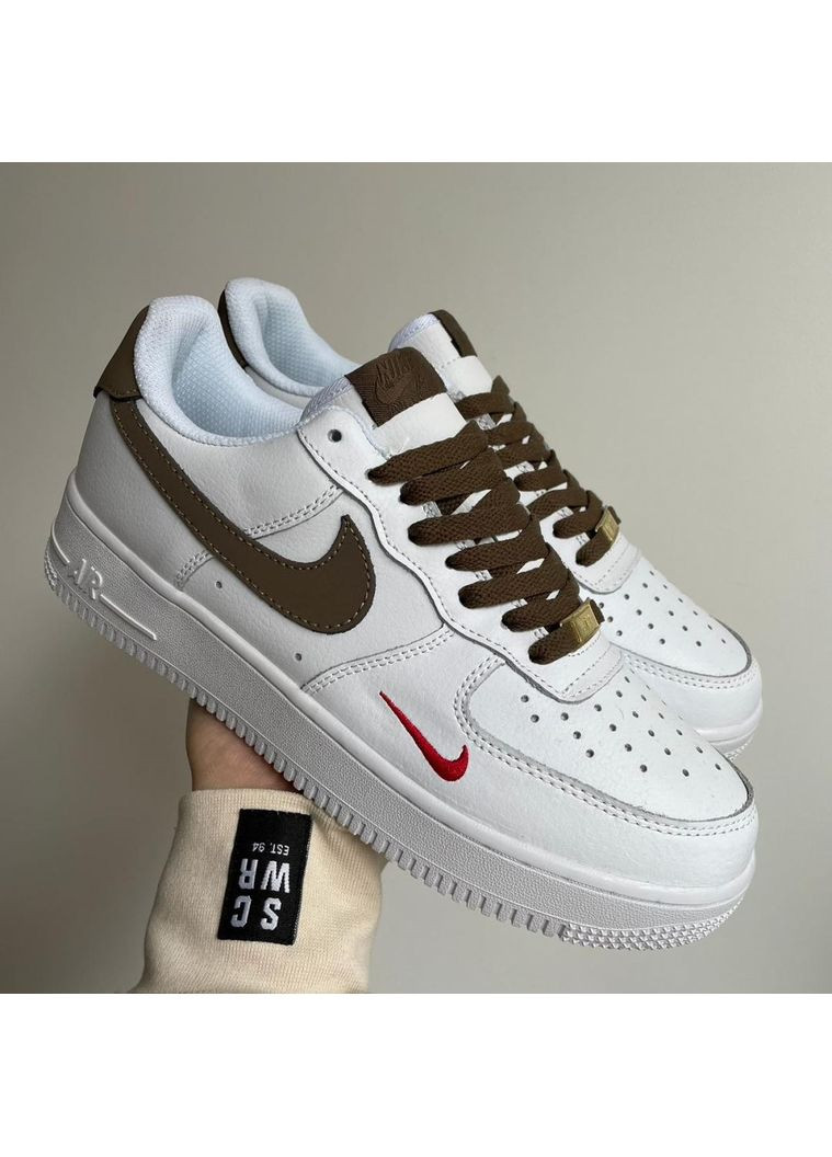 Бежеві Осінні кросівки чоловічі nike air force 1 low ‘07 essenti 2 mocco найк аір форс 1 преміум No Brand