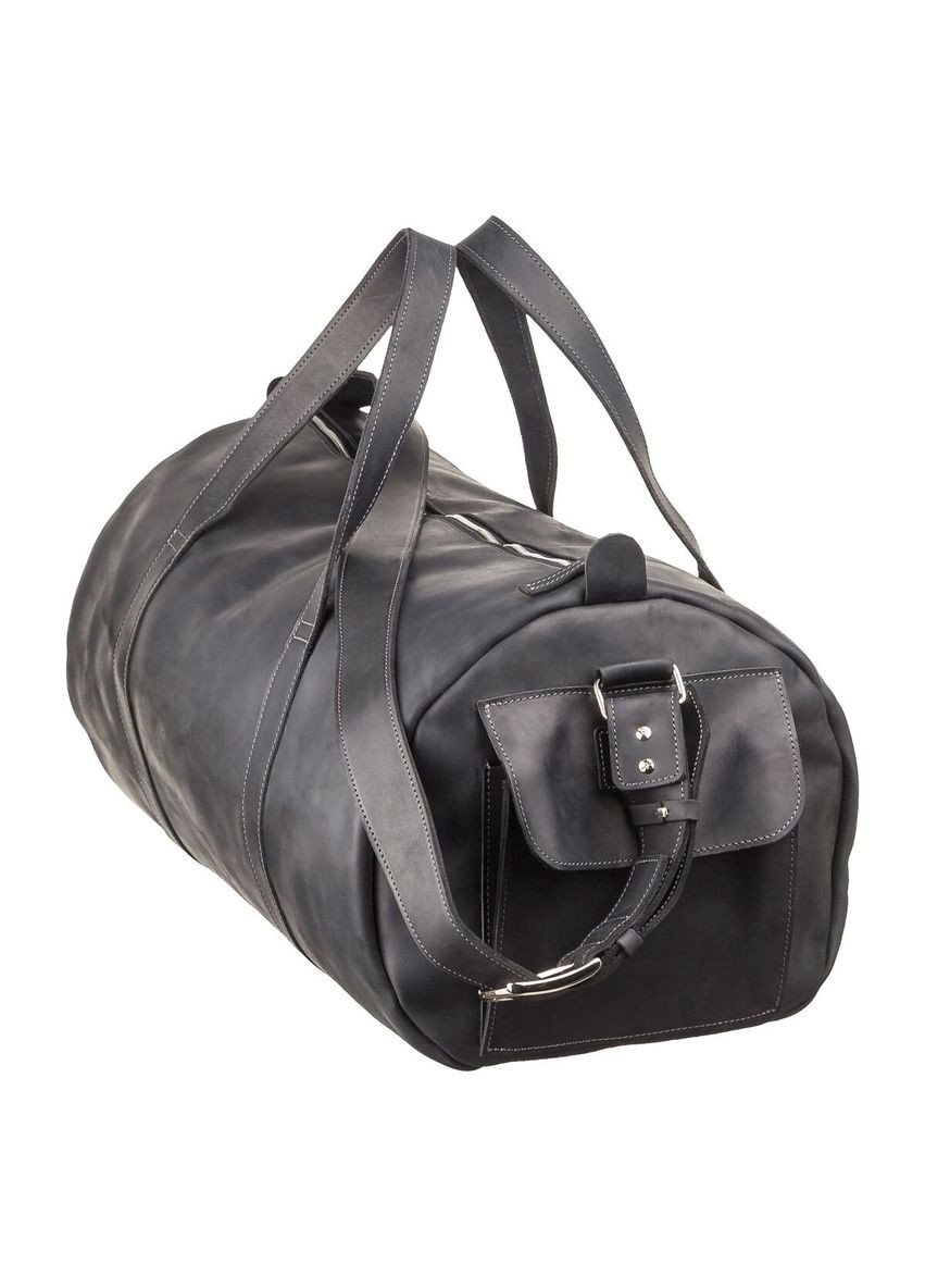 Сумка дорожная Grande Pelle из винтажной кожи черная (sku_11046) No Brand (327819315)