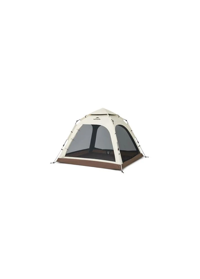 Палатка четырехместная автоматическая Naturehike Ango 240х240х175 см Оксфорд коричневый No Brand (401359096)