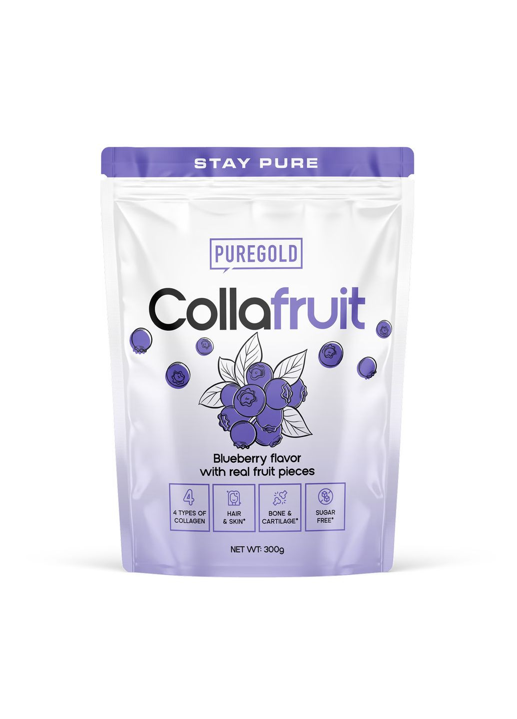 Коллаген CollaFruit CollaFruit 300 г, Blueberry Pure Gold Protein (351390774)