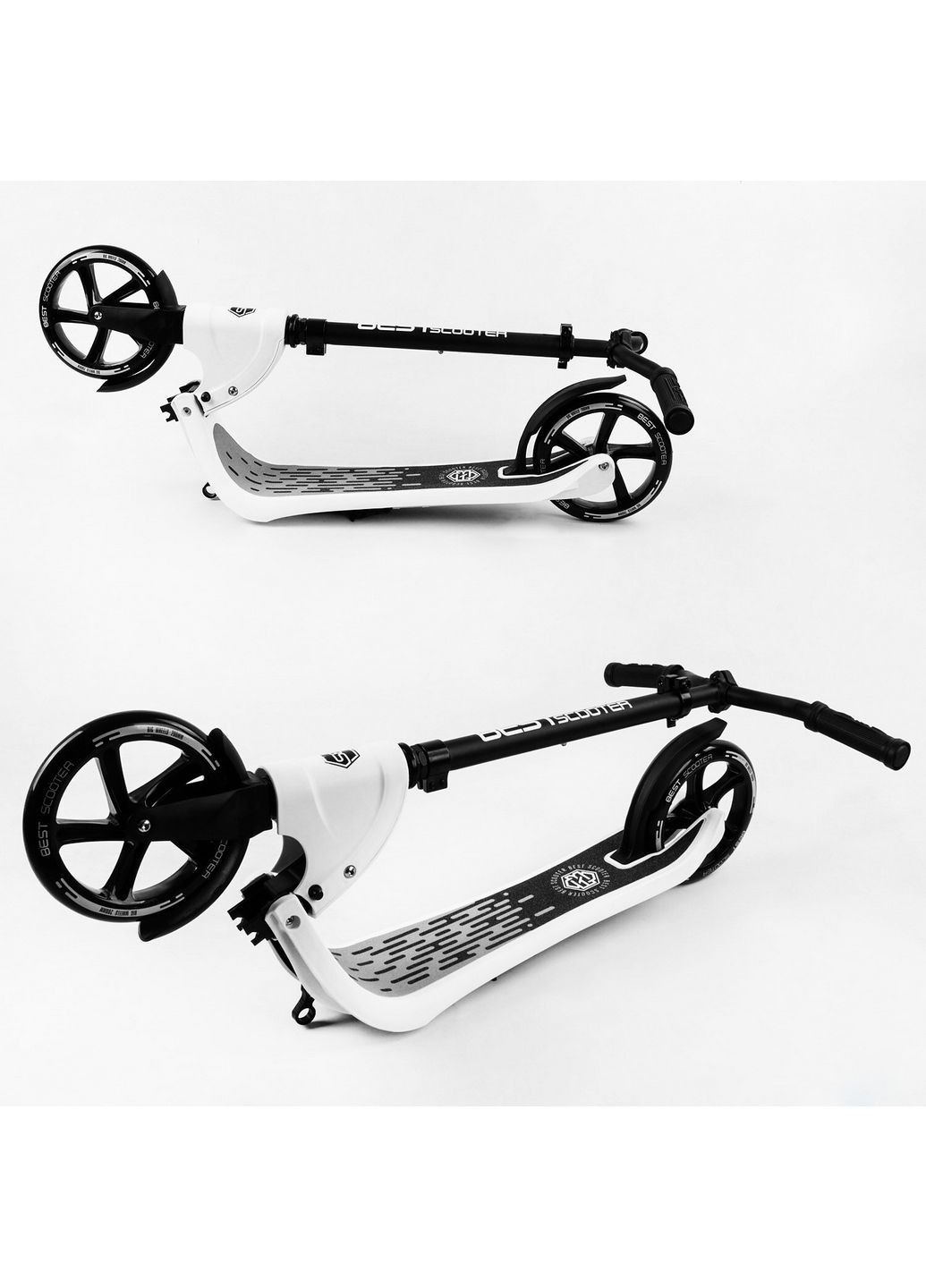 Самокат двоколісний складаний, PU колеса, широке велосипедне кермо 92х48х104 см Best Scooter (289465171)