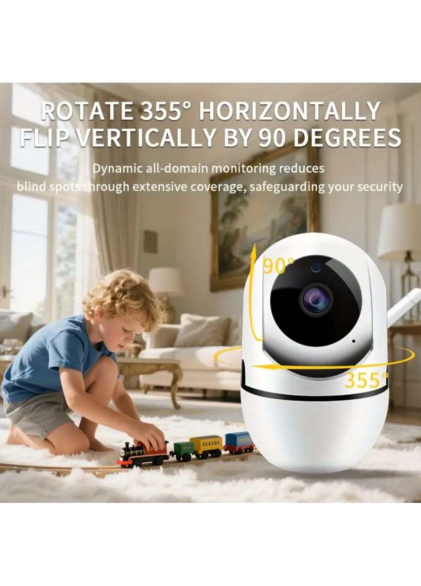 Видеоняня поворотная беспроводная IP-камера 2MP Smart, Wi-Fi Mommy Bag (357494801)