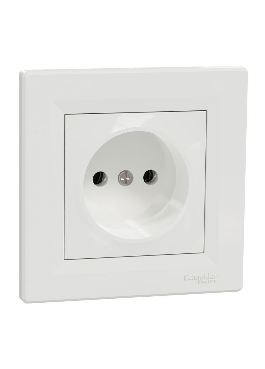 Розетка без заземленням, білий, Asfora, EPH3000121 Schneider (372582376)