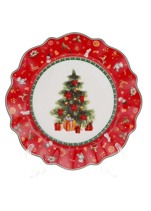 Тарілка десертна порцелянова "Святковий флер" 20,5 см (498-291) BonaDi (366239003)