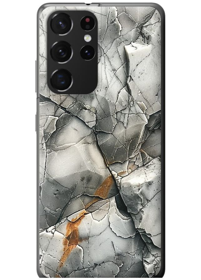 Силиконовый чехол 'Серый мрамор' для Samsung Galaxy S21 Ultra (5G) Endorphone Samsung Galaxy S21 Ultra (5G) (285104535)