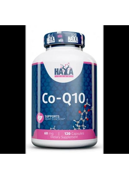 Коэнзим Co-Q10 60 мг 120 капсул Haya Labs (362027065)