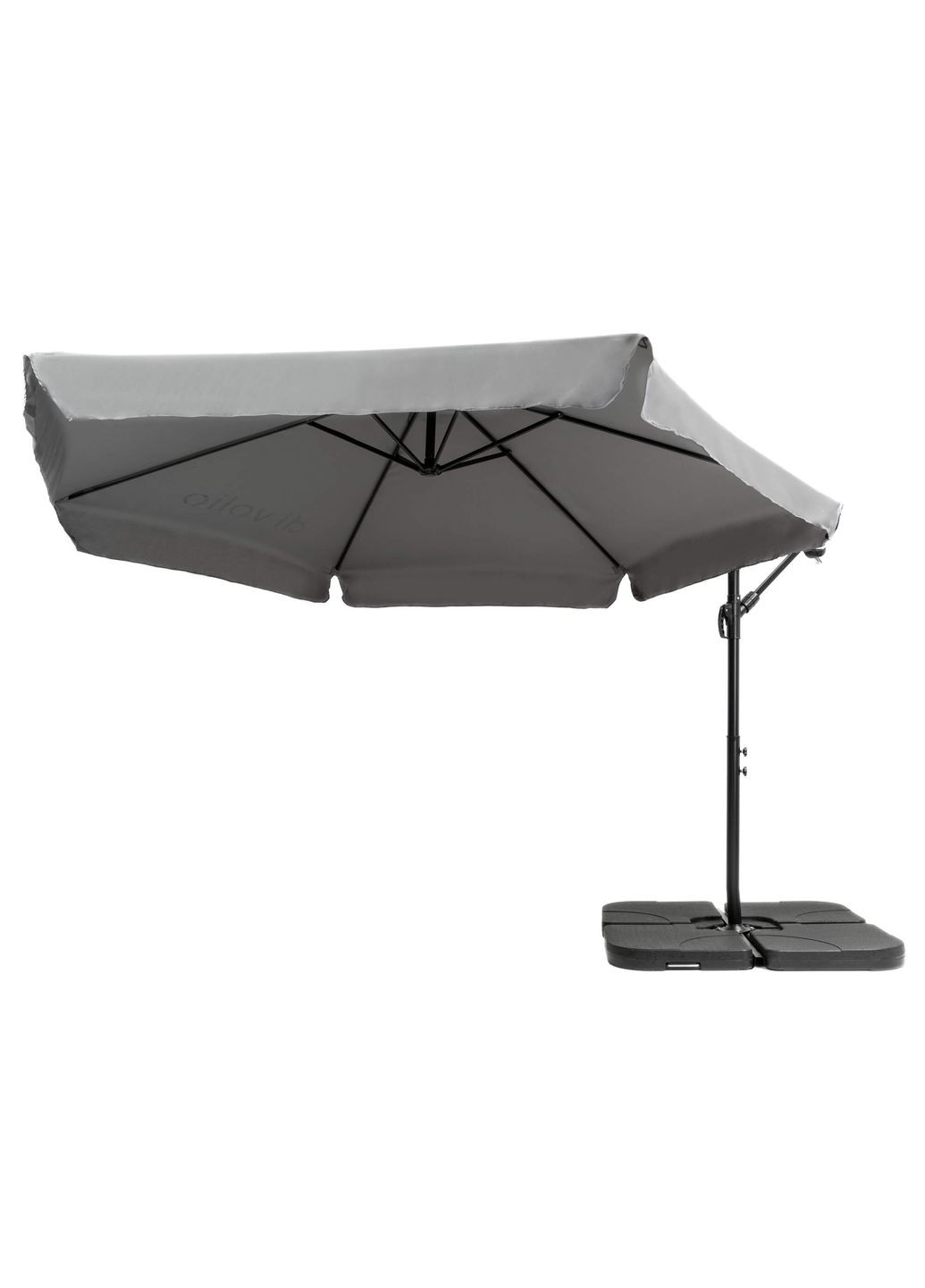 Парасолька садова EMPOLI 350см сіра+ Основа садової парасольки Di Volio (301538521)