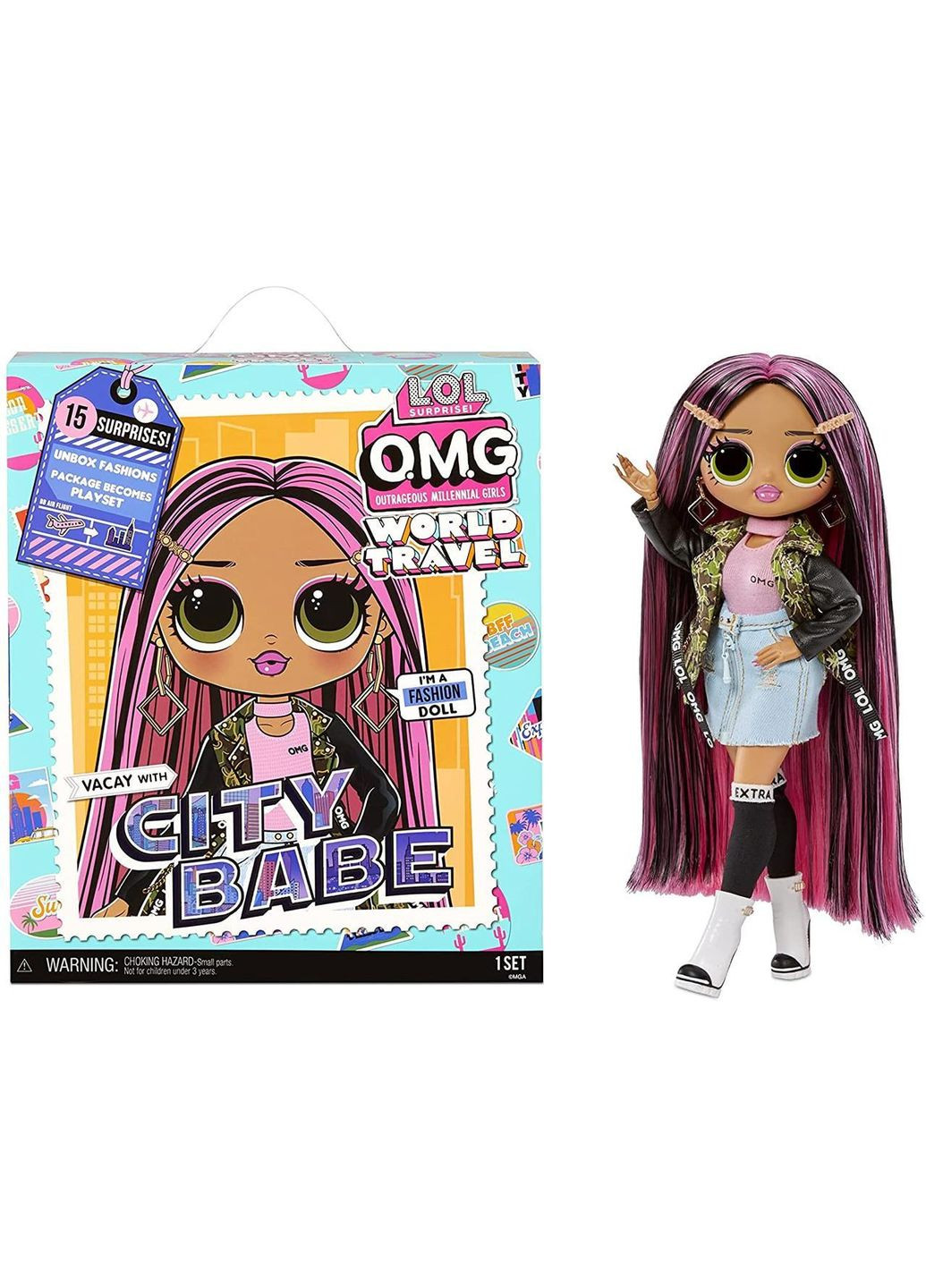 LOL Surprise OMG World Travel City Babe Міська Дівчинка 576587 MGA Entertainment (304055625)