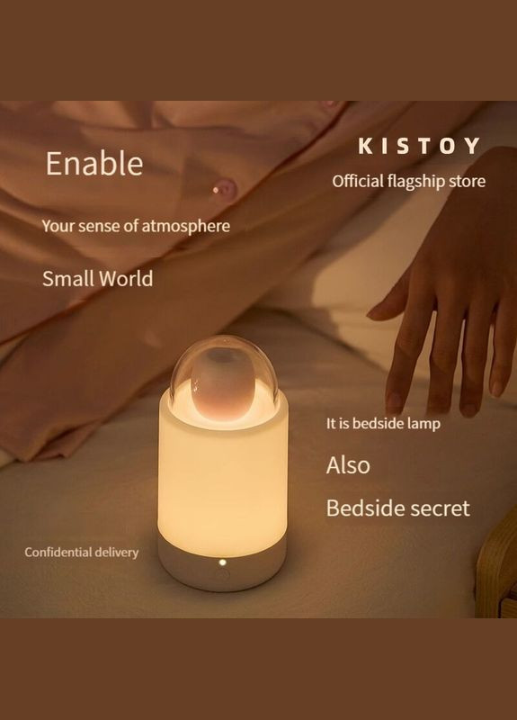 Вакуумный стимулятор с вибрацией «конфетка на палочке» Bling Pop, зарядный кейс-ночник KisToy (296492271)