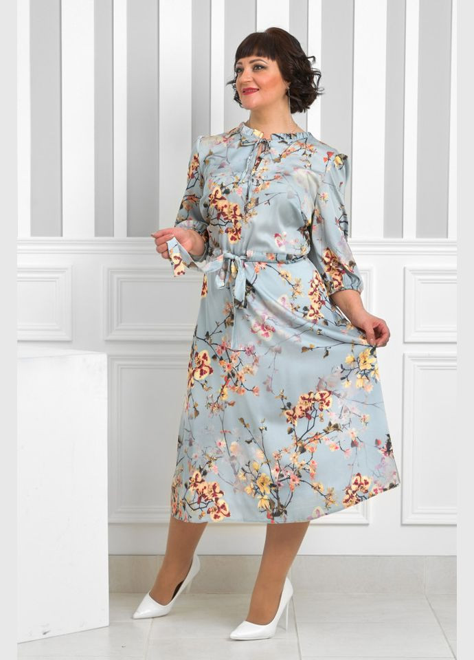 Сіра плаття 14304-5 Alenka Plus