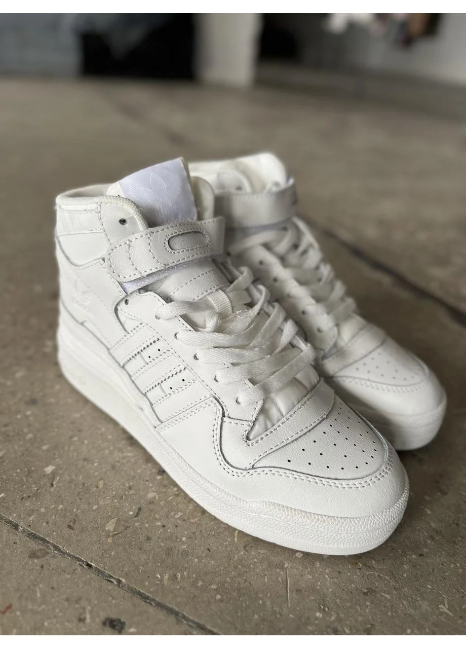 КРОСІВКИ ЖІНОЧІ ADIDAS FORUM 84 HIGH FULL WHITE АДІДАС ФОРУМ 84 БІЛІ No Brand білі демісезони (391065613)