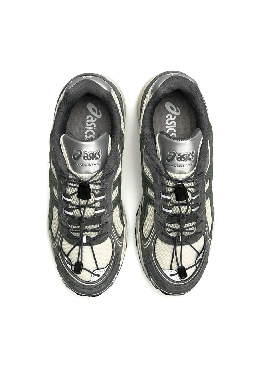 Комбіновані Осінні кросівки чоловічі asics No Brand Gel-Kahana TR V4 Grey Green