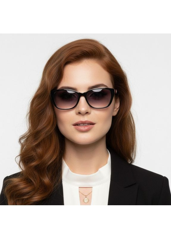 Женские очки для зрения с фотохромными линзами – стильный чёрно-красный пластик. Код 24002 С3 +2.0 Fabia Monti (365830423)