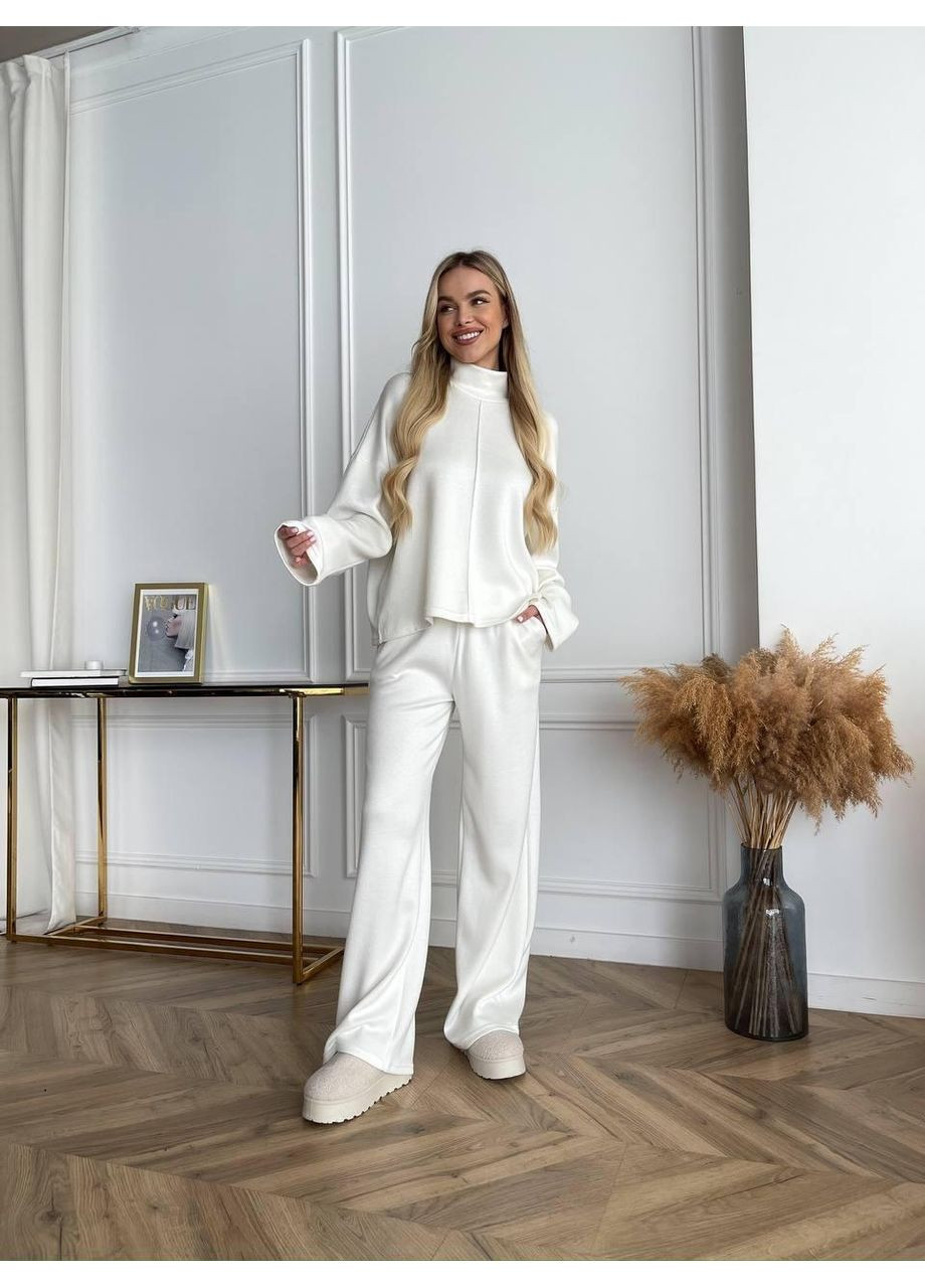 Костюм женский двойка из ангоры теплый удобный свободного кроя на осень оверсайз JUGO Staetska 138 (358501649)