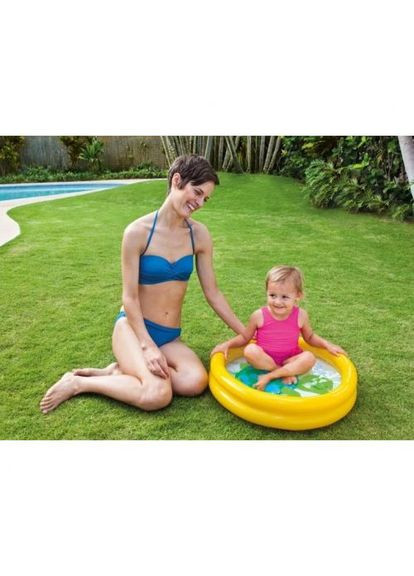ДИТЯЧИЙ БАСЕЙН "КИТ" 61х15 см (ЖОВТИЙ) Intex (369787932)