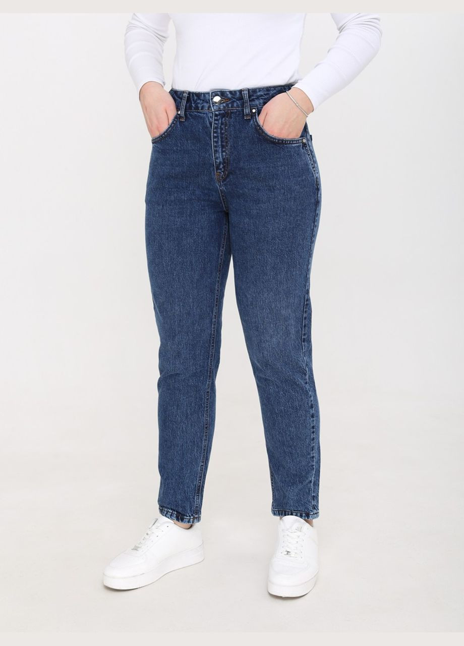 Джинси жіночі МОМ сині варені MOM Angelina Mara - (297373588)