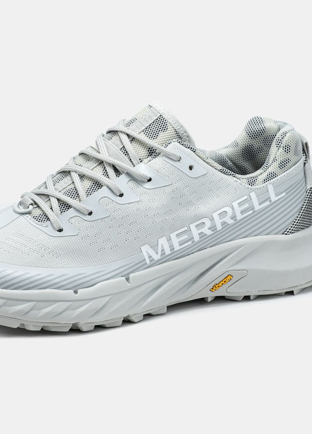 Серые демисезонные кроссовки мужские merrell agility pear 5 | меррелл агилити пир 5 серые No Brand