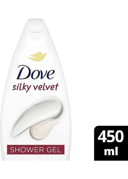 Гель для душа "Шелковистый бархат" Silky Velvet Shower Gel 450ml (1347584-19792353) Dove (368659660)