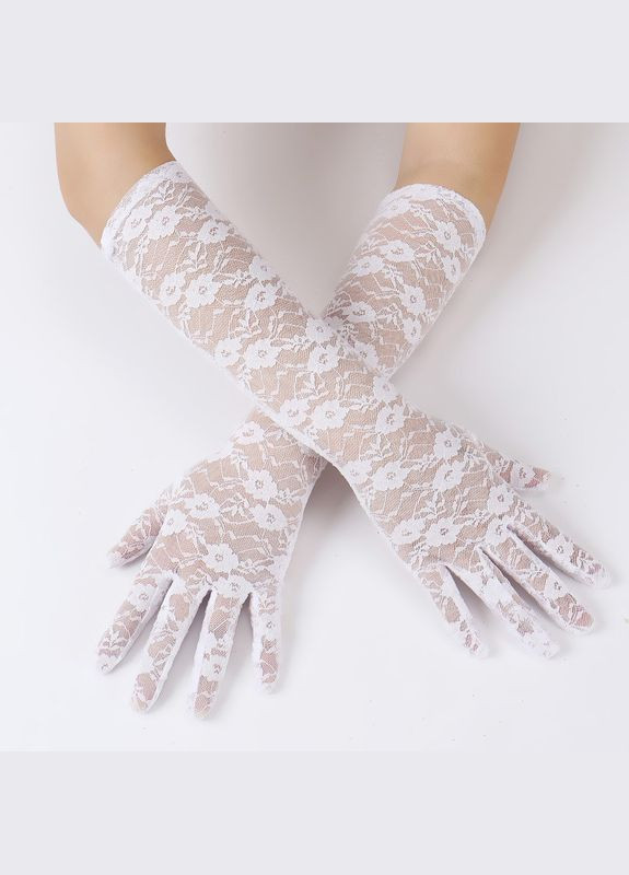 Довгі мереживні рукавички (арт.7075) No Brand (348431070)