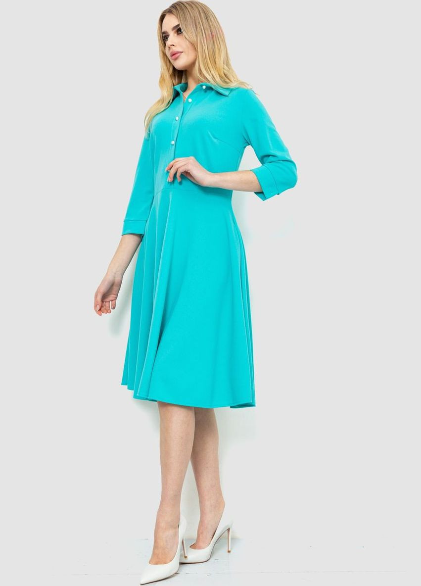 Бірюзова ошатне плаття, колір світло-зелений, Ager