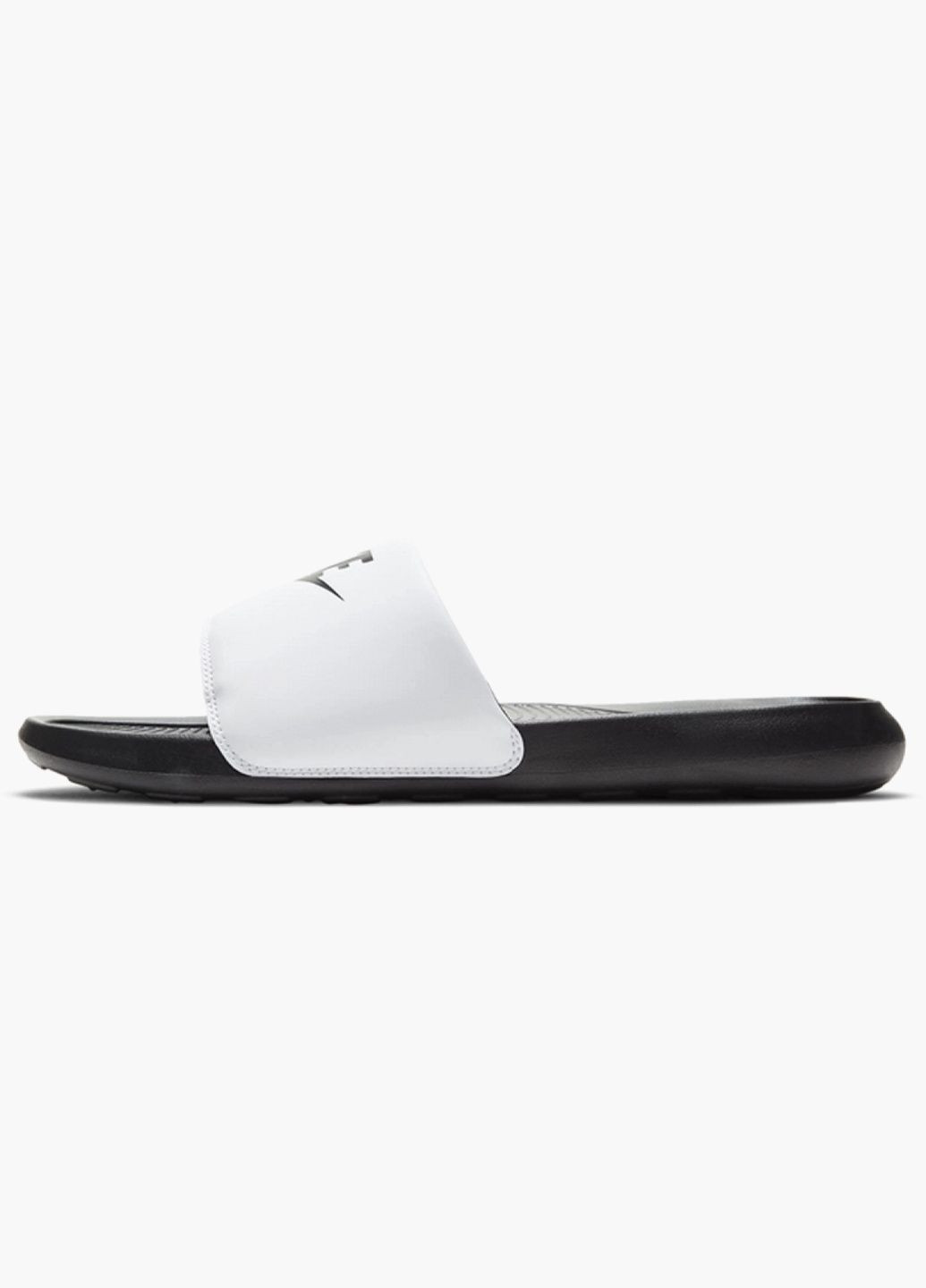 Белые мужские тапочки mens slides white/black dd0234-100 Nike