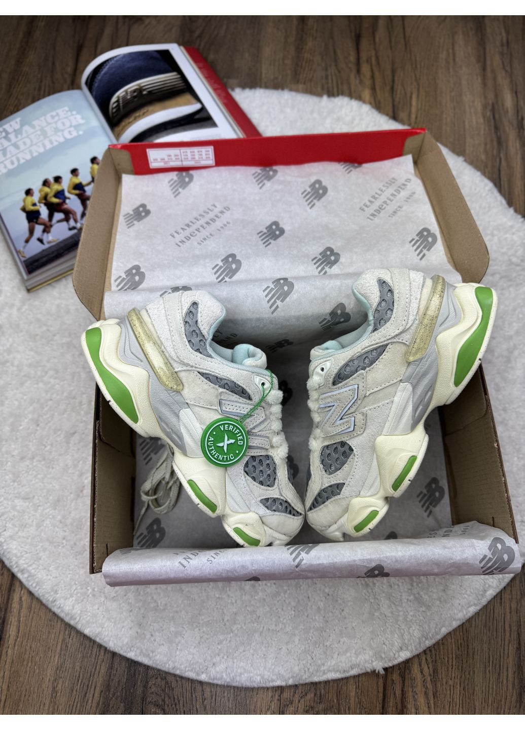 Комбіновані Осінні кросівки чоловічі new balance 9060 bricks & wood нью беланс 9060 No Brand