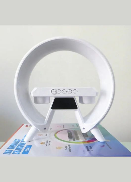 Настольная аккумуляторная смарт лампа ночник часы со встроенным аккумулятором No Brand (302243398)