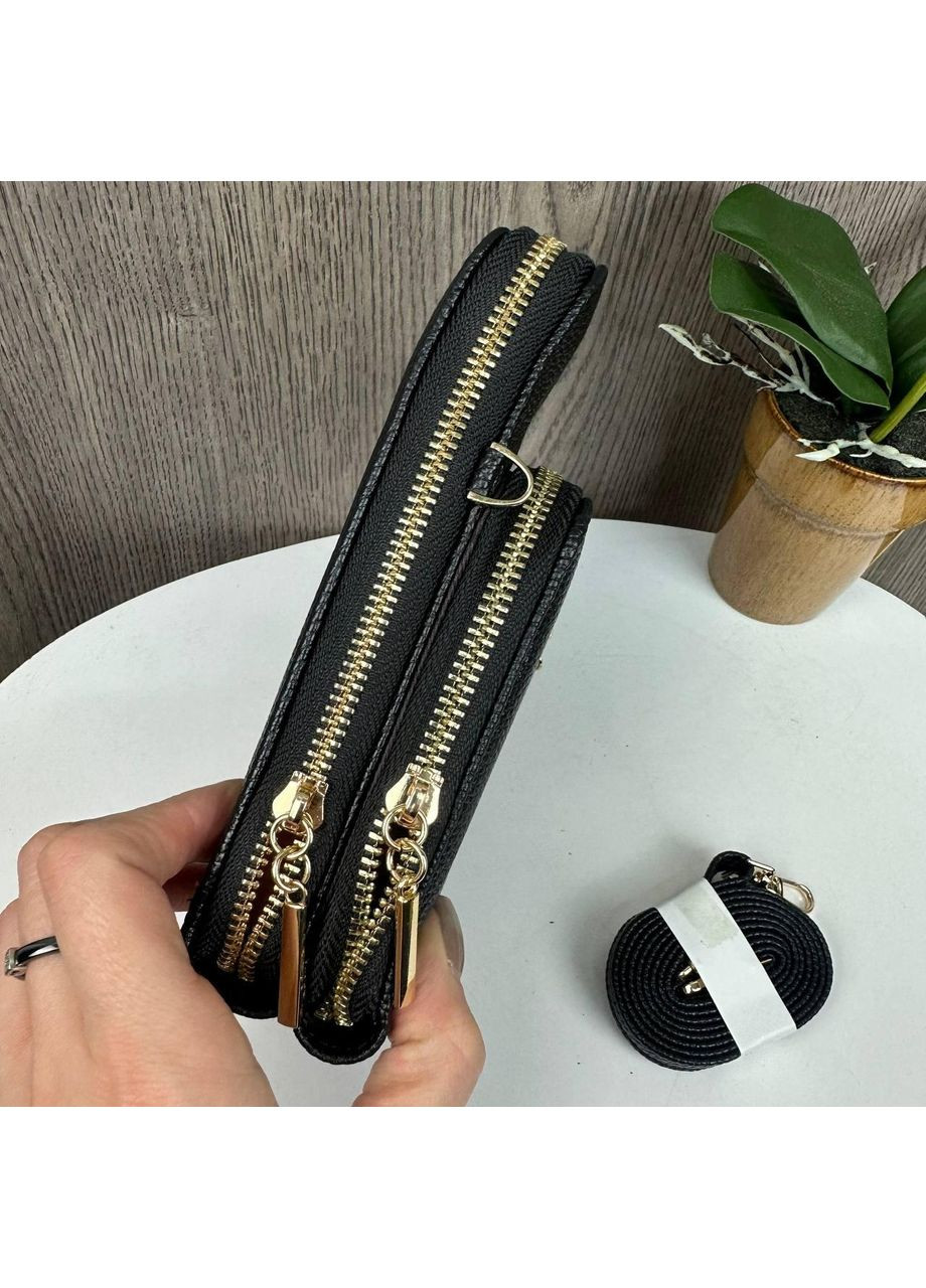 Женская мини сумочка клатч черная экокожа на плечо Baellerry (363021913)